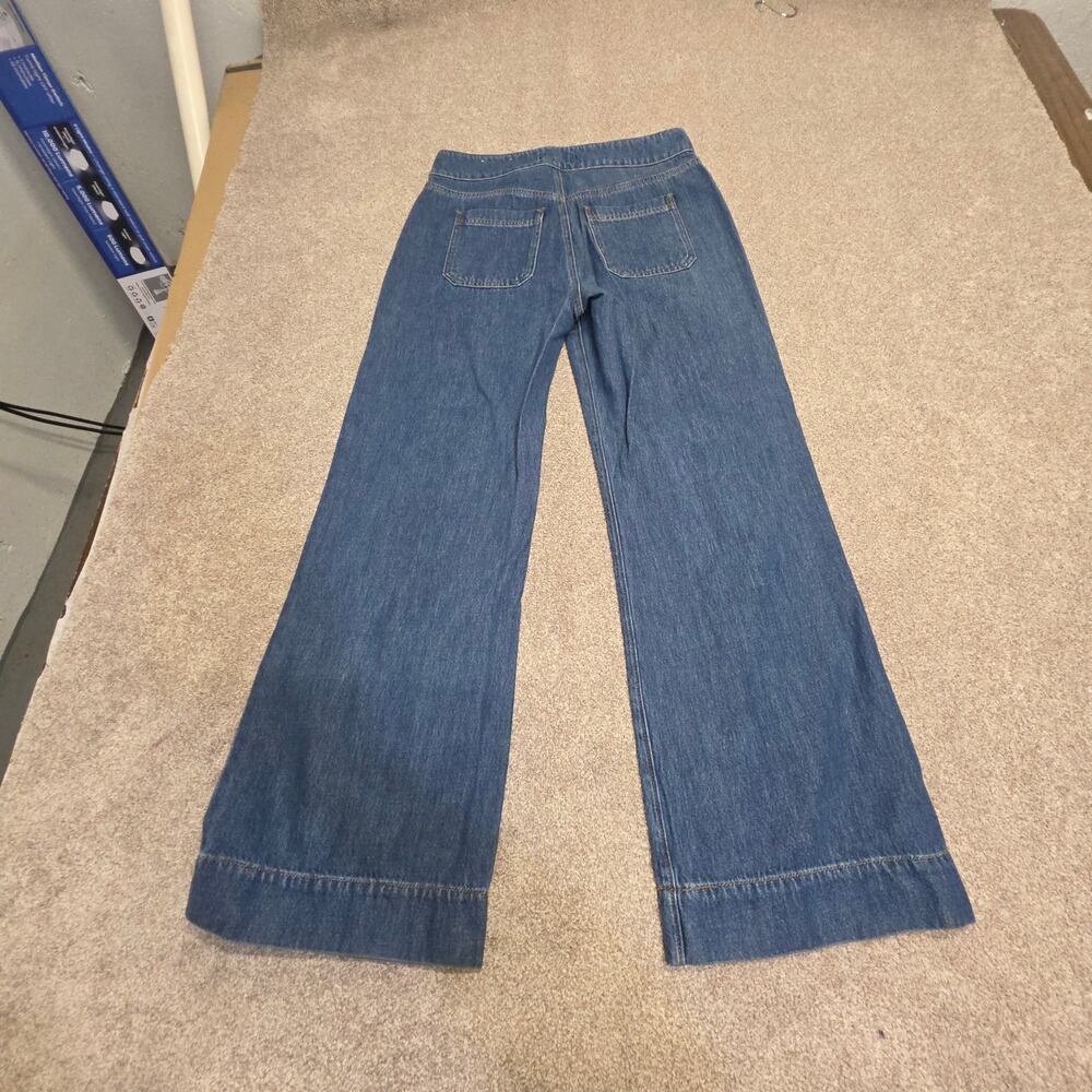 LOFT The Wide Leg Jeans Women's Size 30/10 Medium Wash Denim High Rise Trouser